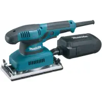 Шлифмашина вибрационная (ПШМ) Makita BO3710, 190Вт, 93х228мм, 11000об\м, ампл-2.6мм, 1.6кг, кор, п\сборник, зажим