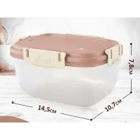 Контейнер для продуктов Sugar&Spice Барбарис герметичный 0,45л прямоугольный фисташка