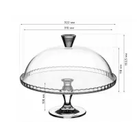 Блюдо PSB 95200 на ножке с крышкой d=322мм Patisserie