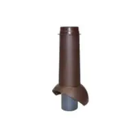 Выход канализации KROVENT Pipe-VT 110is красный 110/125/450, высота 450мм внешний Ø125мм