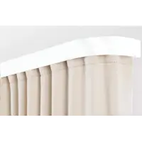 Карниз "Галант" с поворотами (бленда 5см), 1,8 белый глянец 2-х рядный