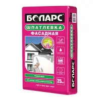 Шпаклевка фасадная БОЛАРС армированная влагостойкая 25 кг