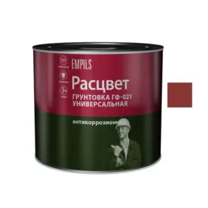 Грунтовка ГФ-021 красно-коричневая 2,2кг универсальная РАСЦВЕТ 5725