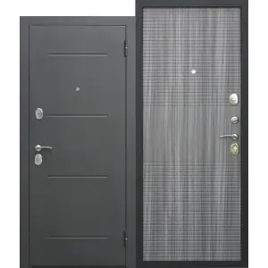 Дверь мет. FERRONI Гарда муар 7,5см 860х2050 "Л" Металл/ВЕНГЕ ТОБАККО МДФ