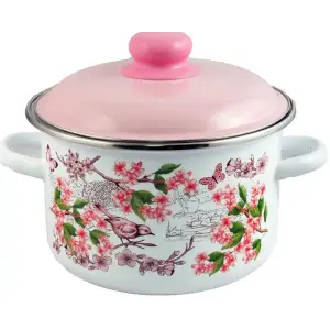 Кастрюля Appetite 6RD201M эмаль 4л Bird
