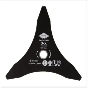 Диск для триммера DDE DAGGER CUT 3-хлопастной, 255 х 25,4/20 мм (толщина = 1,6 мм)