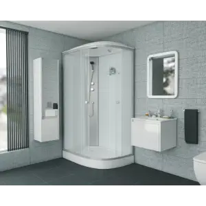 Кабина душевая NIAGARA 1200х800х2150, низкий поддон (13см), стекло МАТОВОЕ, арт. NG-4312-14L