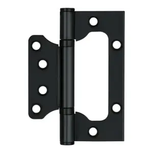 Петля накладная "БАБОЧКА" Ajax (Аякс) IN4000W BL 100/P-2B 100x2,3 черный (2шт.)