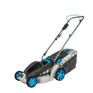 Газонокосилка аккумуляторная DDE BlueTech LMB 3840 (ширина 38 см, высота 25 - 75 мм, сборник, без ЗУ и АКБ)