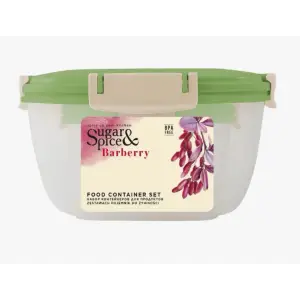 Контейнер для продуктов Sugar&Spice Барбарис герметичный 0,35л квадратный фисташка*