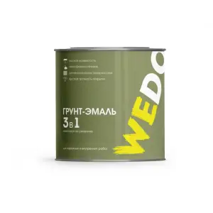 Грунт-эмаль по ржавчине 3 в 1 синяя 20 кг WEDO