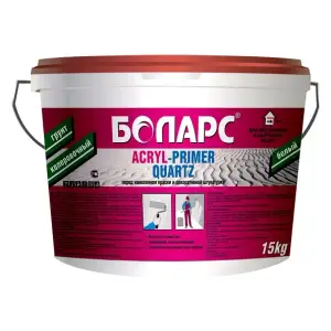 Грунт акриловый кварцевый 15 кг БОЛАРС ACRYL-PRIMER QUARZ (1530)