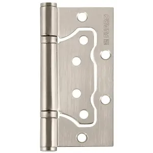 Петля накладная "БАБОЧКА" Fuaro (Фуаро) IN4500W-BL SN (500-2BB/BL 100x2,5) матовый никель (2шт.)