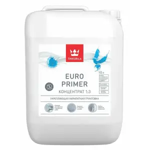 Грунт глубокого проникновения Tikkivala EURO PRIMER концентрат 1:3, 10л