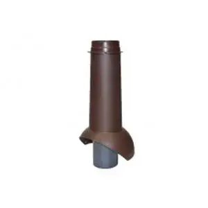 Выход канализации KROVENT Pipe-VT 110is серый 110/125/450, высота 450мм внешний Ø125мм