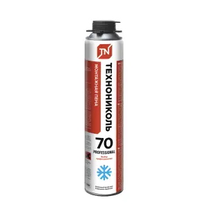 Пена монтажная профессиональная ТЕХНОНИКОЛЬ 70 PROFESSIONAL зимняя (от -18C до +35С) 1000 мл