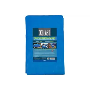 Тент строительный X-Glass, 3х4 м, 80 гр/м2, полиэтиленовый, 3-х слойный, ламинированный