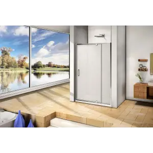 Ограждение душевое Good Door ORION WTW-PD-140-G-CH 1400х1850
