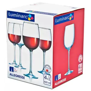 Набор фужеров Luminarc J8166/01706 вина 420мл ОСЗ "Аллегресс" (4шт)