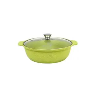 Жаровня-кастрюля Kukmara ж31tsl литая стекл. кр. 3.0л АП (Trendy style lime)