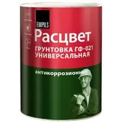 Грунтовка ГФ-021 белая 0,9кг универсальная РАСЦВЕТ 5695