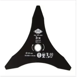 Диск для триммера DDE DAGGER CUT 3-хлопастной, 255 х 25,4/20 мм (толщина = 1,6 мм)