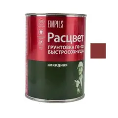 Грунтовка ГФ-021 красно-коричневая 1кг быстросохнущая РАСЦВЕТ