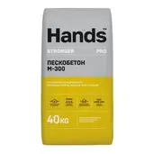 Сухая смесь М-300 пескобетон 40 кг HANDS Stronger