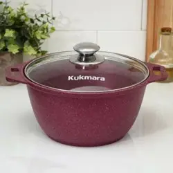 Кастрюля Kukmara k31tsm со стеклянной крышкой "Trendy style" (mystery), 3л