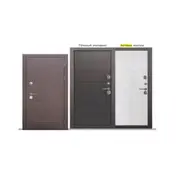 Дверь мет. FERRONI ISOTERMA 860х2050 "Пр" Металл медный антик/астана милки МДФ (с терморазрывом)
