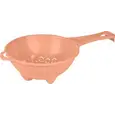 Дуршлаг Plast Team с ручкой d 200 мм 360х200х90мм персиковая карамель