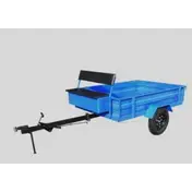 Тележка мотоблочная FORZA ТПМ 2-221, 1520*1200*330, 500кг,тормоза, 2-хмест