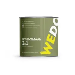 Грунт-эмаль по ржавчине 3 в 1 голубая 20 кг WEDO