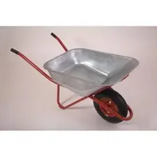 Тачка строительная одноколесная TSUNAMI WB 199S (пневматическое колесо 4.00-8, подшипник 15 мм)