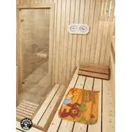 Коврик для бани 40*50см печать "Здоровье береги" ТМ "Бацькина баня"