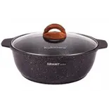 Жаровня-кастрюля Kukmara жго31а литая стекл. кр. 3.0л Granit ultra original